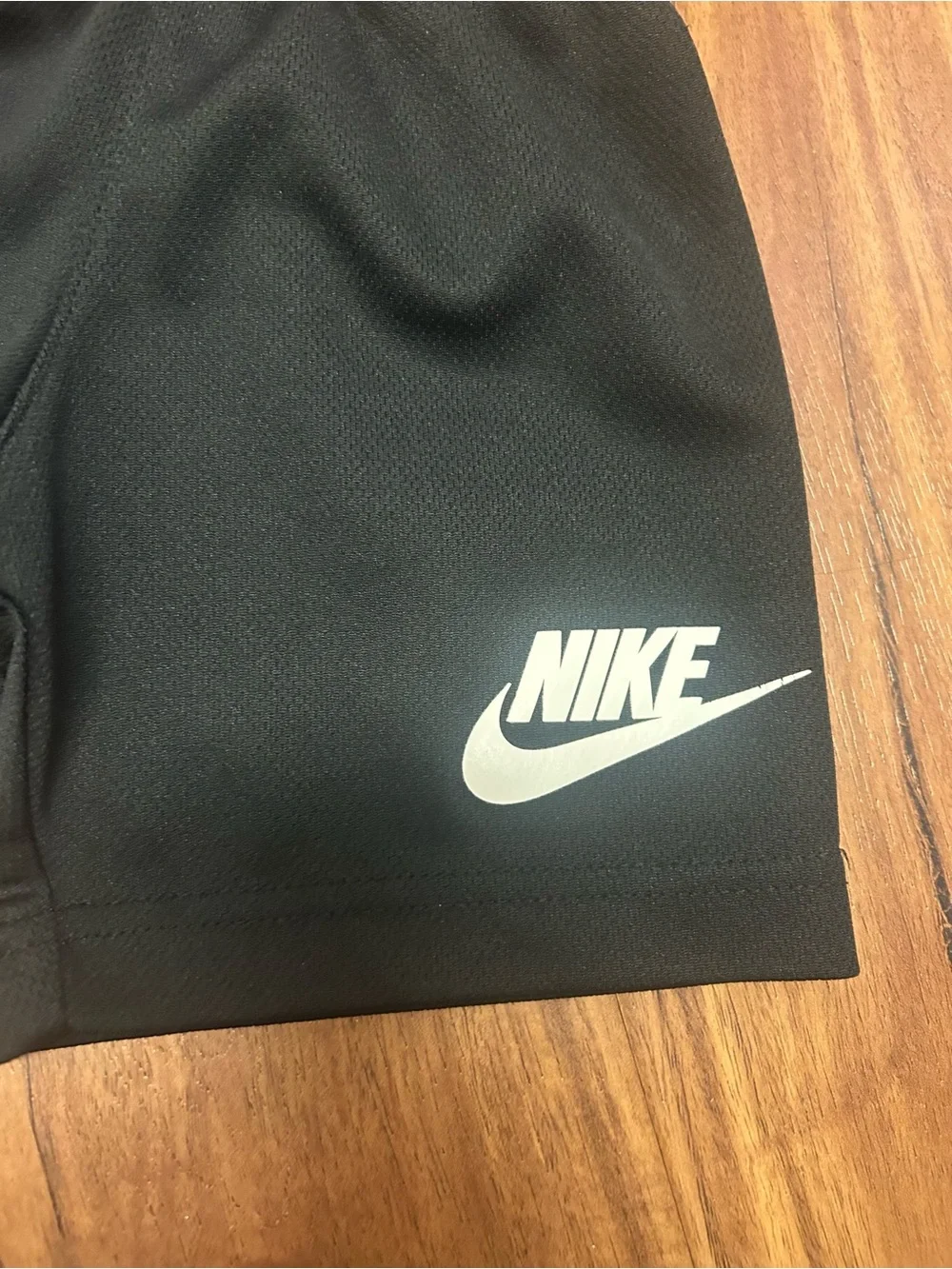 Nike Kids' Athletic Shorts - Black and Blue swoop athletic 2/3 years